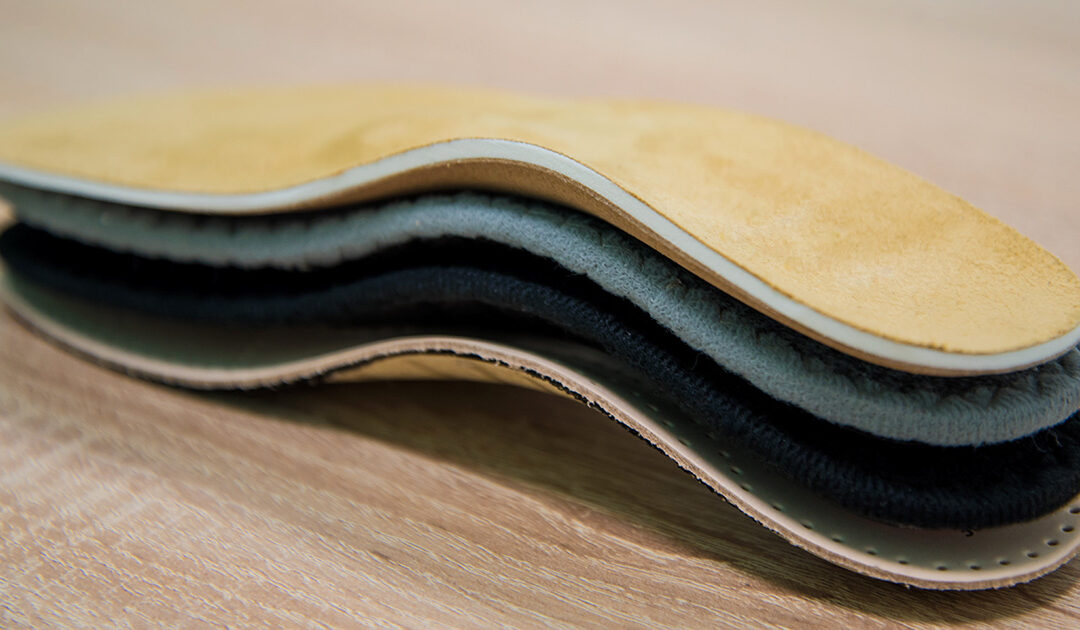Stack of insole materials